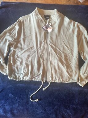 Steve Madden Light Olive Green Bomber Jacket